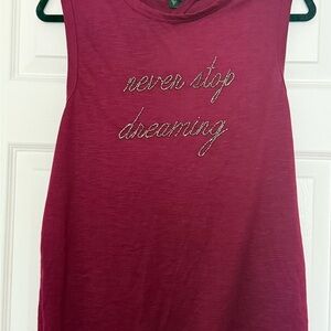 Guess Sleeveless Top - bordoux. Size M